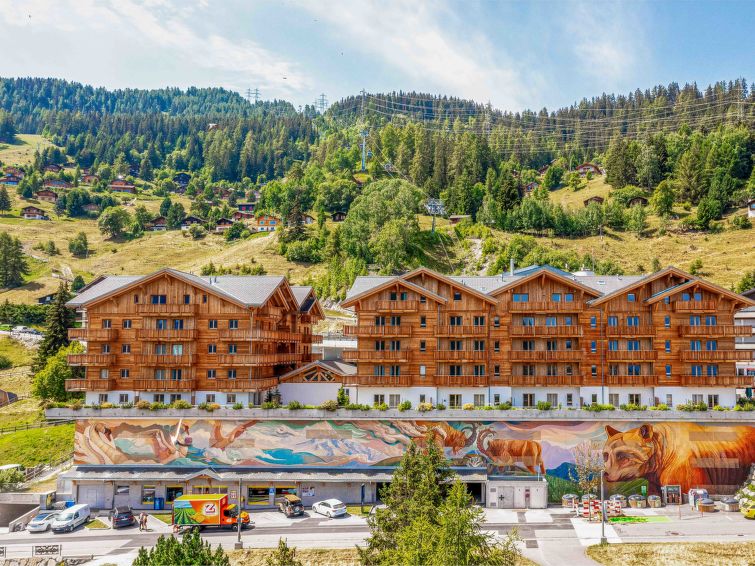 Flat 4 kamers 8 mensen Comfort - Flat T-Resort La Tzoumaz 4p8 vue vallée - La Tzoumaz