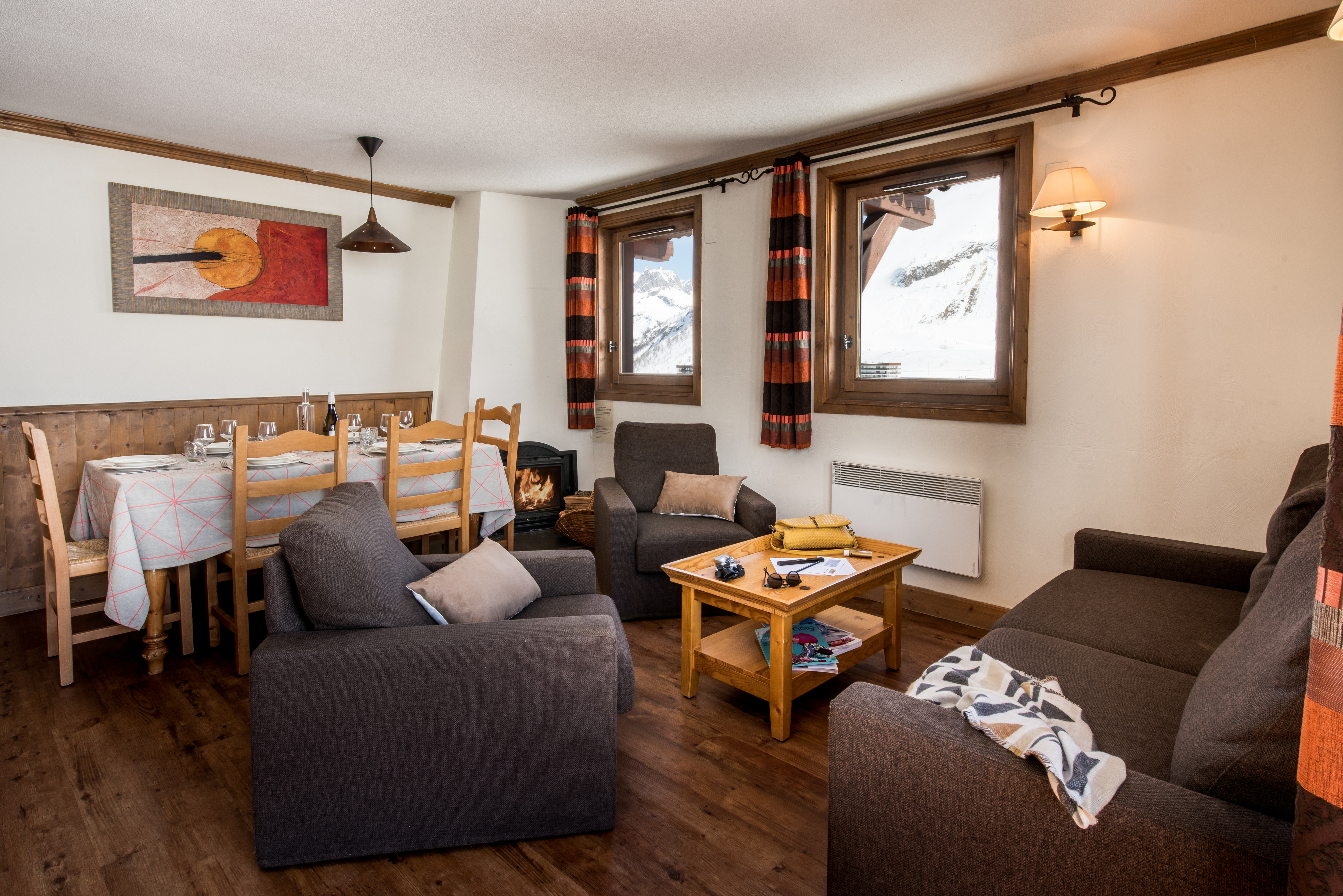 4-kamer appartement - 6 personen - openhaard . - Résidences Village Montana 4* - Tignes 2100 Le Lac