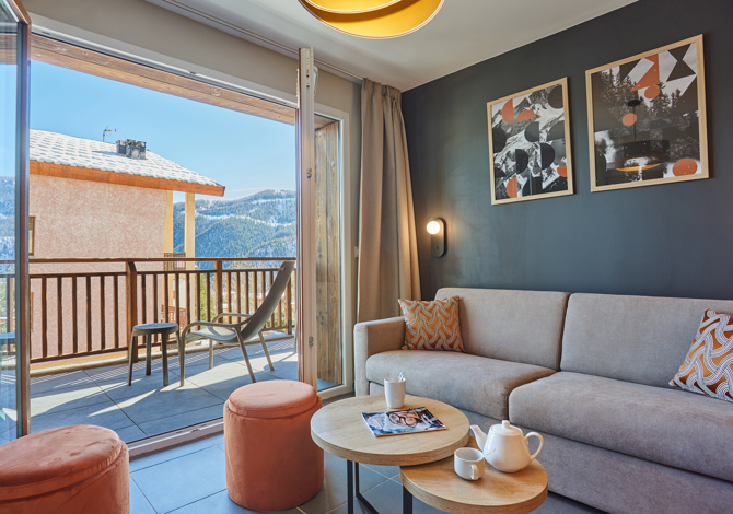 3 kamers 6 personen PMR - Résidence Prestige Odalys Le Mont d'Auron - Auron