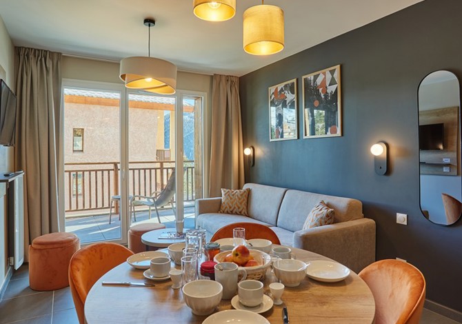 3 Kamer appartement 8 Personen cabine - Résidence Prestige Odalys Le Mont d'Auron - Auron