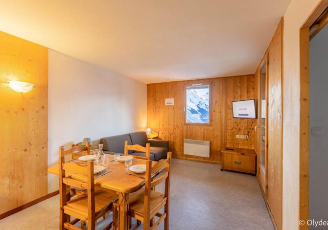 2-kamer appartement cabine - 2 t/m 4/6 personen niet-terugbetaalbaar - travelski home classic - Les Chalets de la Fontaine du Roi 3* - Saint Jean d'Arves