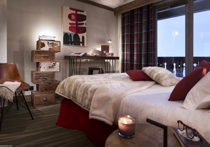 Privilege Kamer met Uitzicht op de Bergen 2 Volwassenen met ontbijt - Hôtel Village Montana 4* - Tignes 2100 Le Lac