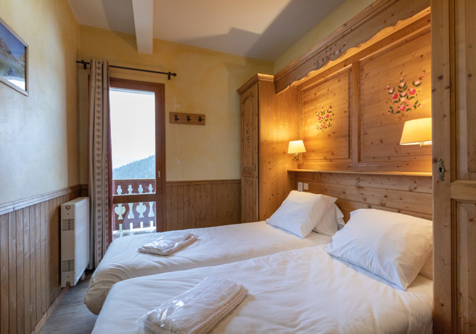 Kamer appartement 2 volwassenen Twin met ontbijt - Hôtel Les Balcons Village 3* - Plagne - Belle Plagne
