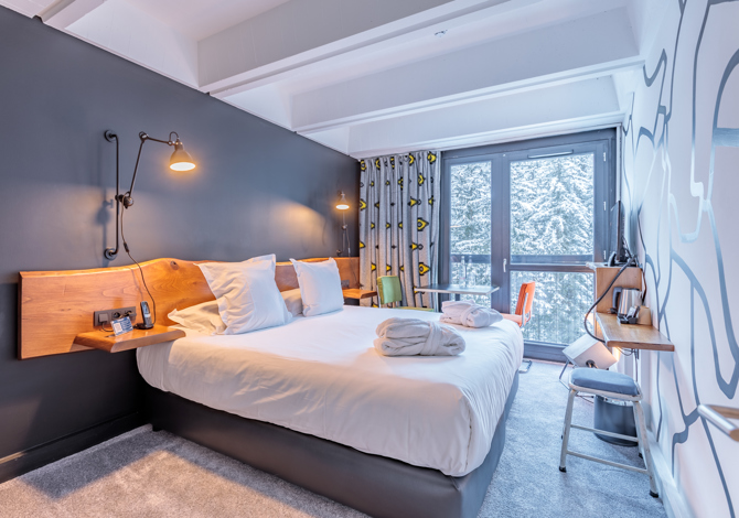 Suite 5 personen op basis van halfpension - Hôtel Totem 3* - Flaine Forum 1600