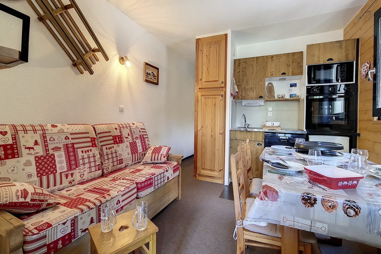 Studio cabine slaapnis - 3 t/m 5 personen - travelski home choice - Flats LE SORBIER - Les Menuires Reberty 1850