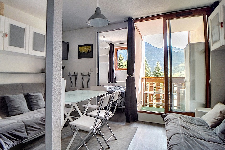 Studio cabine slaapnis - 2 t/m 4 personen - travelski home choice - Flats SKI SOLEIL - Les Menuires Bruyères