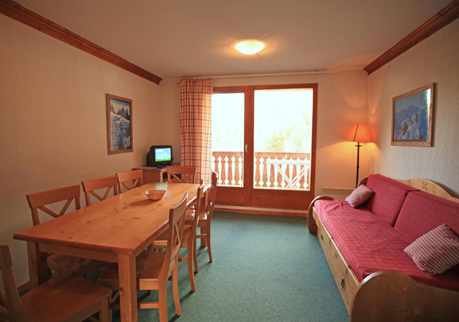 2 Kamer appartement 6 personen met cabine - Résidence Lagrange Vacances Les Valmonts de Val Cenis 3* - Val Cenis Lanslebourg