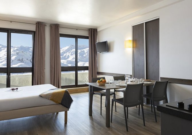 Studio 4 Personen - SOWELL RESIDENCES Crêt Voland 4* - Les Menuires Brelin