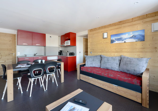 3 Kamer appartement 7 Personen - travelski home select - Résidence Backgammon - Plagne - Les Coches