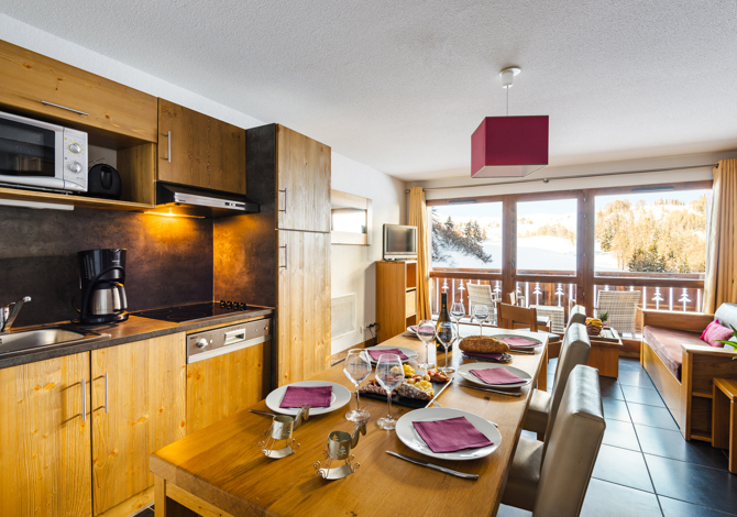 3 Kamer appartement 6 Personen niet-terugbetaalbaar - travelski home premium - Résidence Les Chalets d'Edelweiss 4* - Plagne 1800