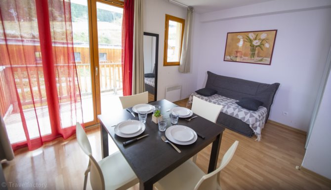 Studio slaapnis - 2 t/m 4 personen - Résidence Les Terrasses du Soleil d'Or 3* - Les Orres