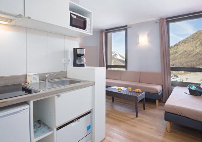 2 Kamer appartement 6 Personen met cabine - Résidence Le New Chastillon 4* - Isola 2000