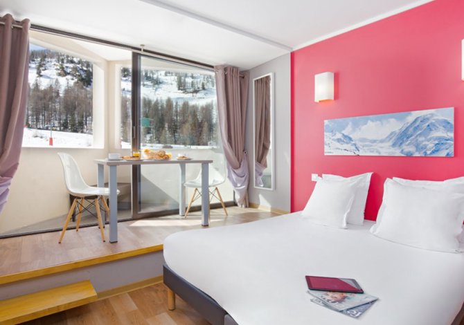 Studio 3 personen met ontbijt - Résidence Le New Chastillon 4* - Isola 2000