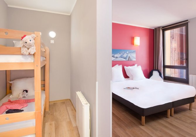 Studio 4 Personen met cabine en balkon - Résidence Le New Chastillon 4* - Isola 2000