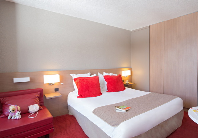 Kamer appartement 3 Personen (tweepersoonsbed) All Inclusive - Hôtel Club du Soleil Le Pas du Loup 3* - Isola 2000