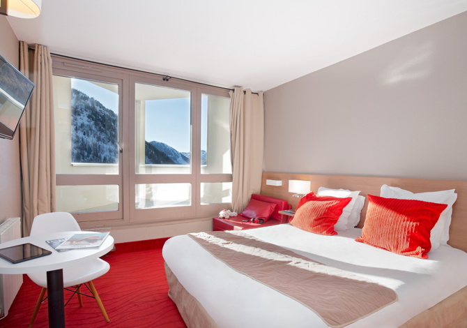 Superieure Kamer appartement voor 3 Personen (tweepersoonsbed) All Inclusive - Hôtel Club du Soleil Le Pas du Loup 3* - Isola 2000