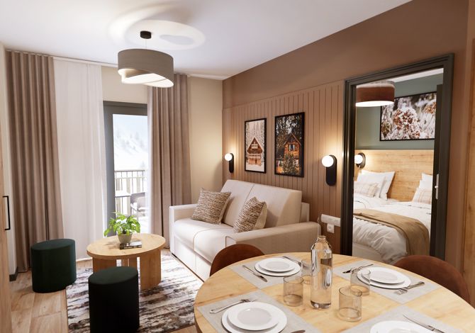 3 Kamers 6 Personen - Résidence Odalys L'Ecrin de Vars - Vars