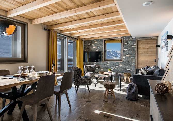 4 Kamer appartement 6 personen Ski school - Residentie Montana Lodge - Dutchweek 5* - Val Thorens