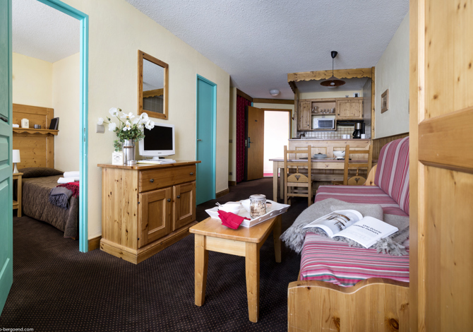2 Kamer appt. cabine 4/6 personen Privilège Ski school - Residence Le Cheval Blanc 3* - Dutchweek - Val Thorens