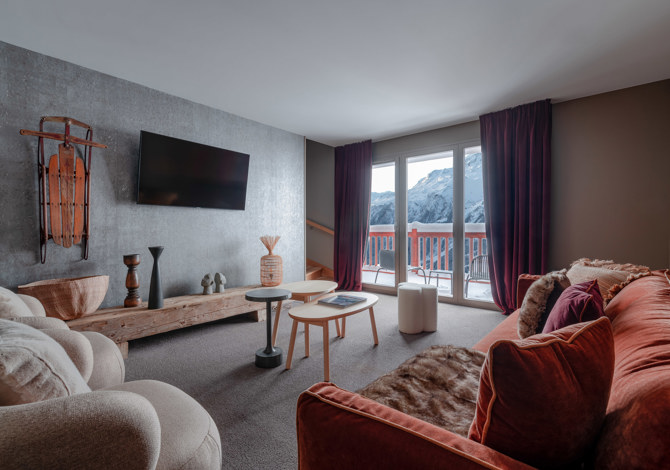 Suite Duplex met balkon en ontbijt - Hôtel I.L.Y Rosière 4* - La Rosière