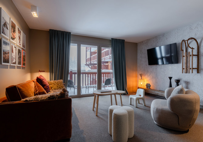 Familie Suite met balkon en ontbijt - Hôtel I.L.Y Rosière 4* - La Rosière