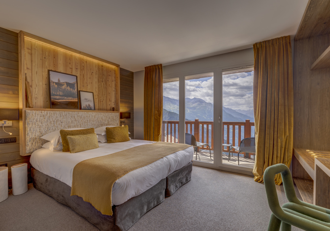 Familiekamer voor vier met balkon en halfpension - Hôtel I.L.Y Rosière 4* - La Rosière