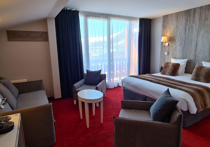 Familiesuite 4 personen met ontbijt - Hôtel Le Pic Blanc 4* - Alpe d'Huez