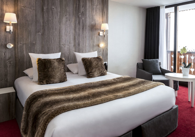 Privilege Kamer appartement 2 Personen met ontbijt en uitzicht op de bergen - Hôtel Le Pic Blanc 4* - Alpe d'Huez