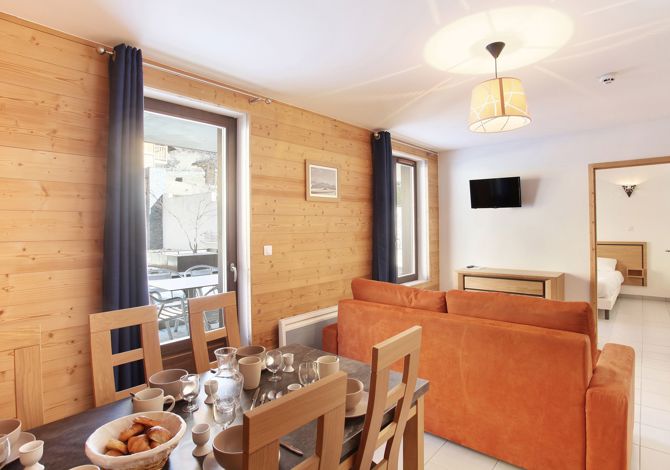 Studio slaaphoek 4 personen - Résidence Prestige Odalys Mendi Alde 4* - La Clusaz