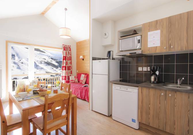 Studio berghoek 4 personen - Résidence Odalys L'Ours Blanc - Les Deux Alpes Venosc