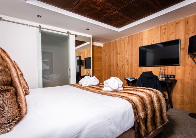 Slaapkamer Classique 2 Volwassenen in demi-pension - Hôtel Daria-I Nor 5* - Alpe d'Huez