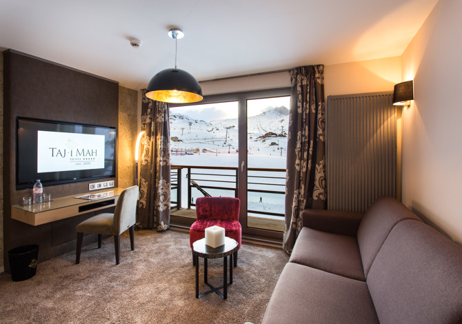 4-personens duplex suite (2 volwassenen + 2 kinderen) met ontbijt - Hôtel Taj-I Mah 5* - Les Arcs 2000