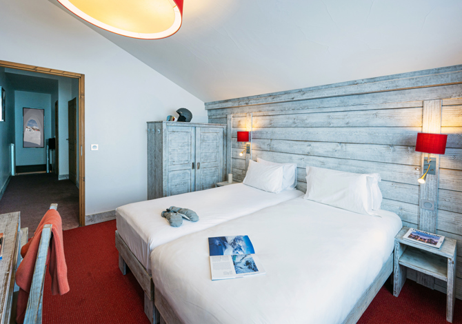 Comfort Communicerende Kamer voor 4 Personen op basis van halfpension - Hôtel Aiguille Percée 3* - Tignes 2100 Le Lac
