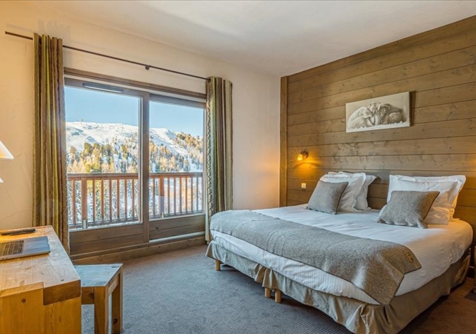 Superior Zuid Communicerende Kamer appartement 4 Personen in halfpension - Hôtel Carlina 4* - Plagne - Belle Plagne