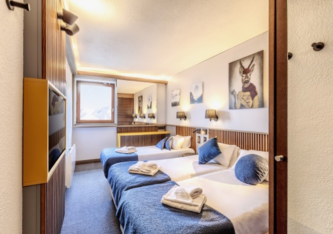 Kamer appartement 3 personen Halfpension - Hotel Club MMV Altitude 4* - Les Arcs 2000