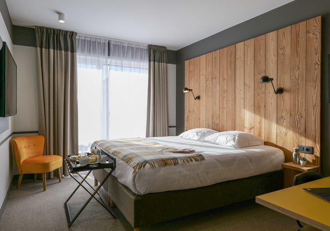 Kamer 2 personen uitzicht Mont-Blanc met ontbijt - Hôtel PlanB - Living Chamonix - Chamonix Sud