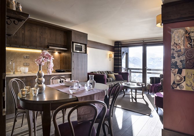 3-kamer appartement 2/4 pers. Superieur - Snowkaas - Residentie Le Hameau du Kashmir 4* - Dutchweek - Val Thorens