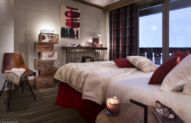 Tweepersoonskamer - 2 t/m 2 personen - Hôtel Village Montana 4* - Tignes 2100 Le Lac