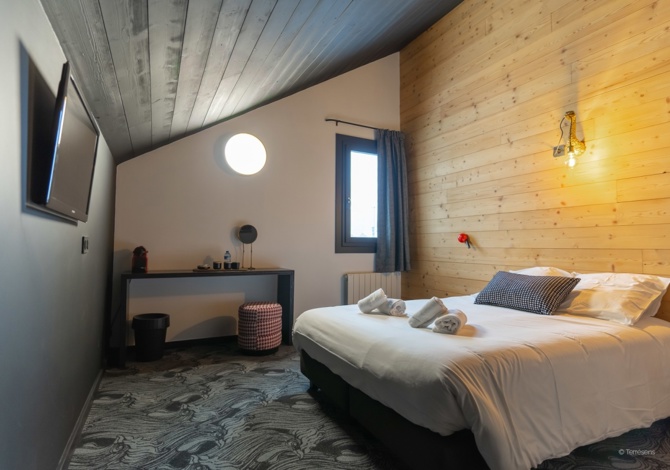 Standaard kamer 2 personen - Hôtel Terresens Le Cristal Lodge - Serre Chevalier 1350 - Chantemerle