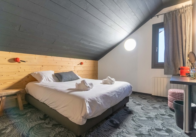 Premium kamer 2 personen - Hôtel Terresens Le Cristal Lodge - Serre Chevalier 1350 - Chantemerle