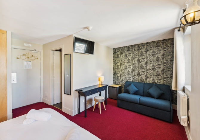 Evolutieve Kamer Bergzicht 4 Personen met ontbijt - Hôtel Turan *** - Les Deux Alpes 1800