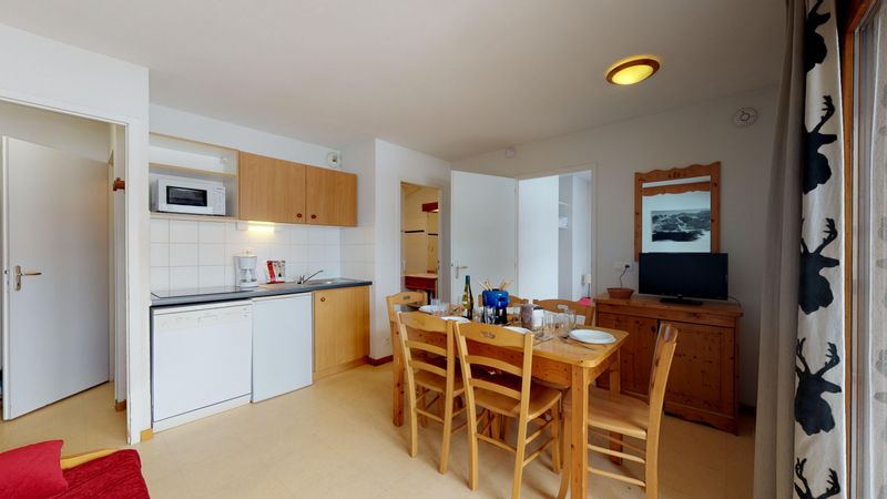 2 kamer 6 mensen uitzicht op de bergen en uitzicht op de skipistes - Flat Balcons B 007 - PARC NAT. VANOISE appart. 6 pers. - Val Cenis Termignon