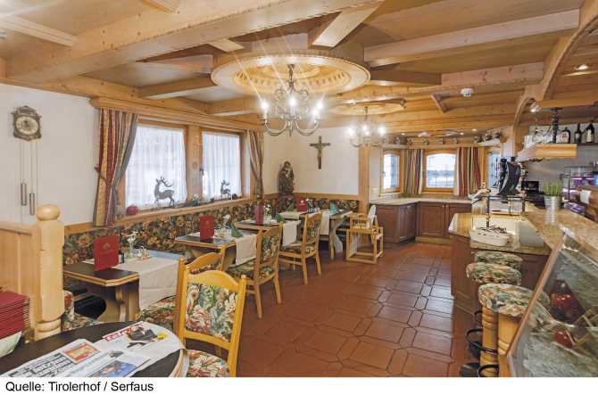 Kamer voor 1 volwassene met ontbijt - Hotel Tirolerhof - Serfaus