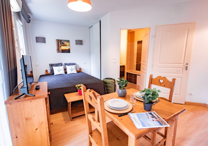 Studio 2 personen - Résidence Vacanceole Le Domaine de la Vallée d'Ax 3* - Ax les Thermes