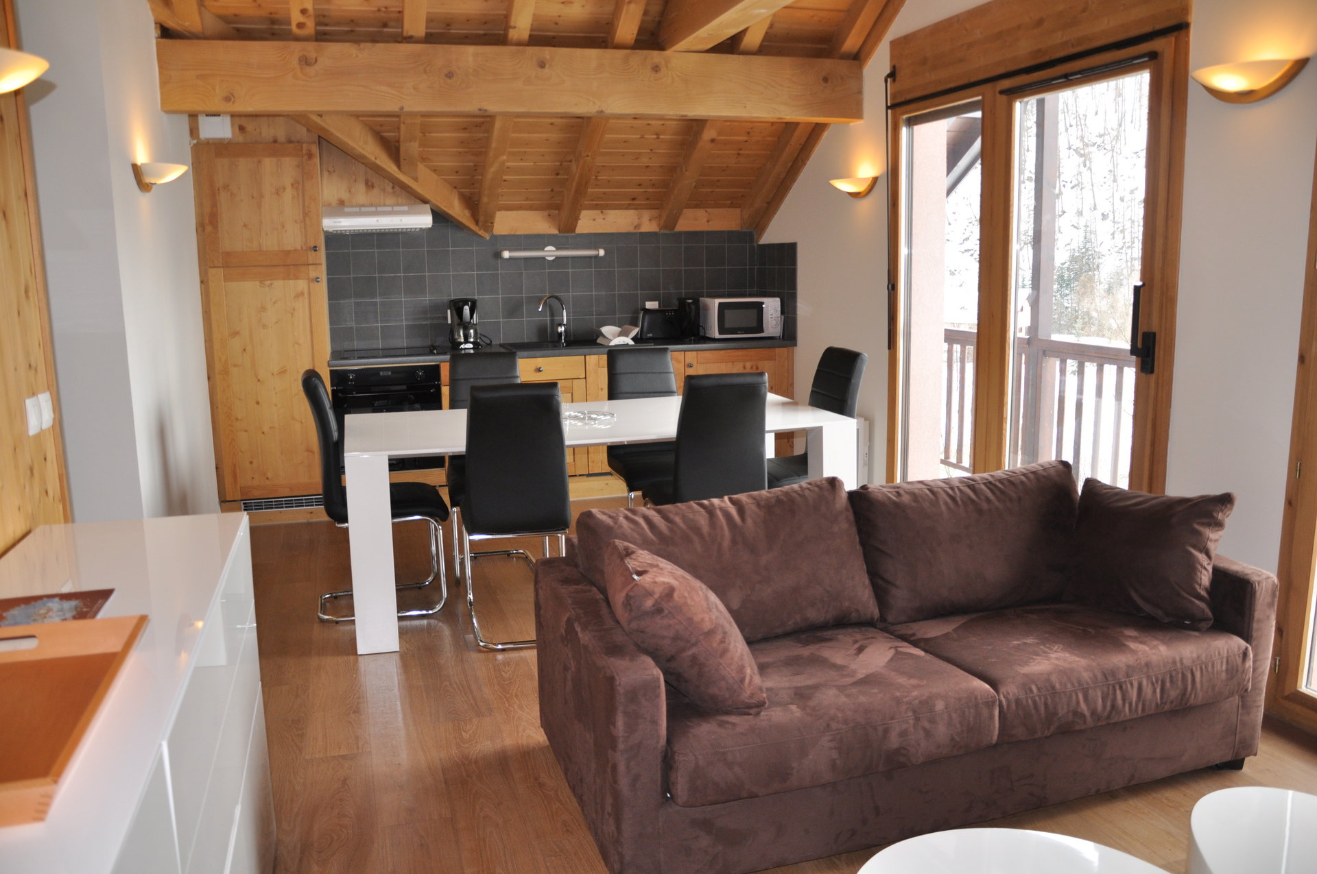 3 Kamer appartement 6 Personen Classique ARCHB111 - Appartements Les Fermes De L'archaz - Valloire