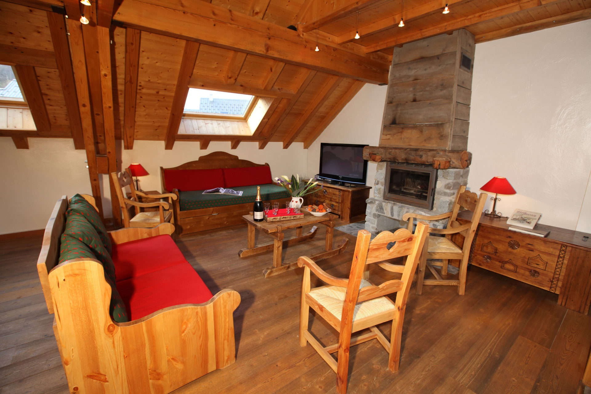 Chalet 6 stuks 12 personen Prestige FERM3E - Appartements Les Fermes Du Planet - Valloire