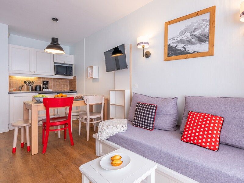 Studio 4 personen - 1 slaaphoek - Pierre & Vacances Residentie Le Thabor - Valmeinier