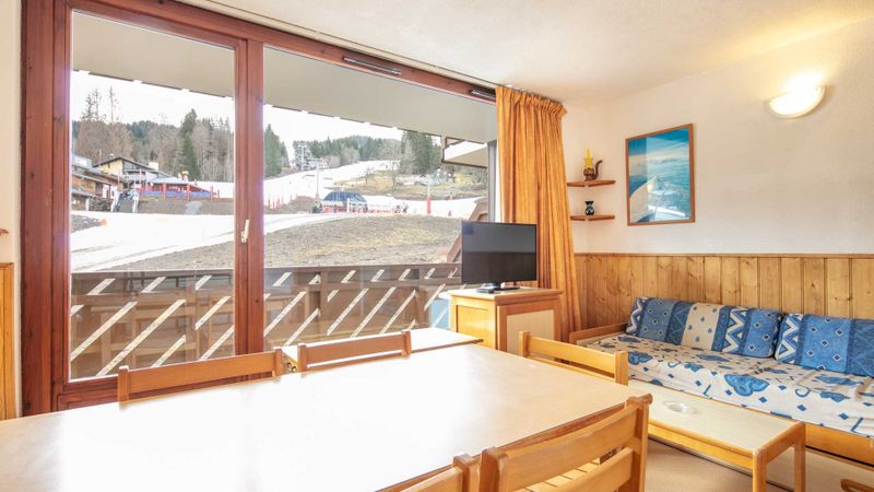 Studio 6 personen uitzicht op de bergen en uitzicht op de skipistes - Flat Les Eterlous N°19 - 2P6 - Morillon 1100 Les Esserts