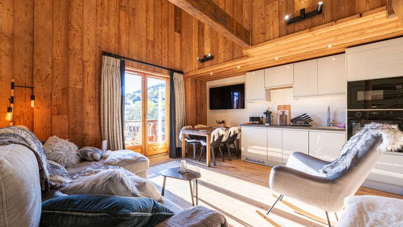 4 kamer appartement 6 personen met uitzicht op de bergen - Flat Les Bouquetins N°09 - 4P6 - Saint Sorlin d'Arves