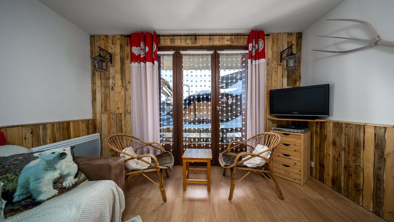 Studio 4 mensen uitzicht op de bergen - Studio Les Marmottes N°14 - ST4 - La Foux d'Allos